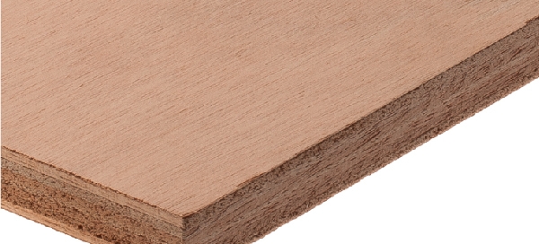 Unidirectional-grain Okoume plywood